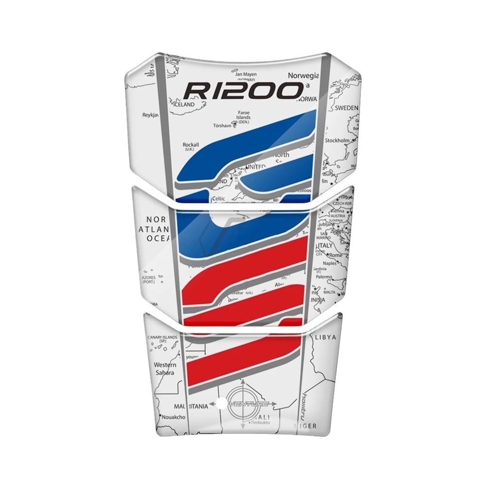 Motorcycle Tank Pad Protector Fish Bone Sticker for R 1200 GS R1200GS for Adventure R1250GS R 1250 GS ADV for Adventure 2022 Traction Fuel Decal Tank