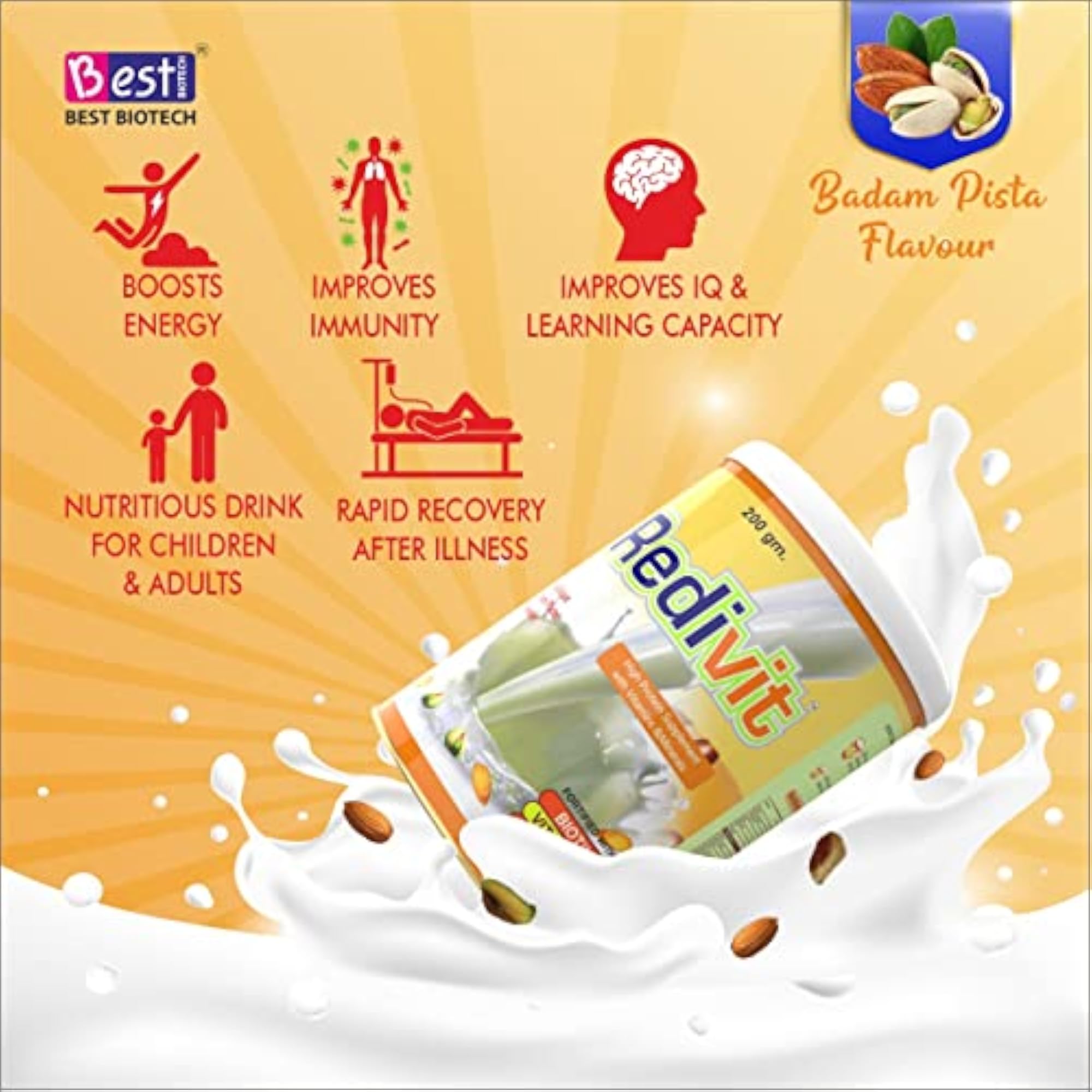 Redivit Powder Badam Supplement Pack of 2