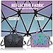 Imagen de CAFINY Monedero geométrico para mujer Monederos y bolsos geométricos luminosos Bolsos geométricos y bolso cruzado holográfico
