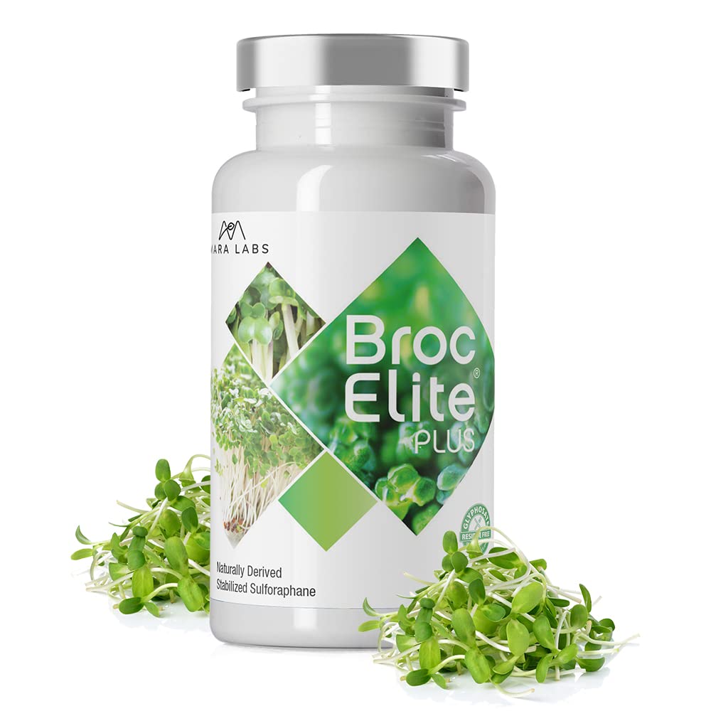 BrocElite Plus - Broccoli Supplement with Stabilized Sulforaphane Extract - Heart Health, Joint Supp