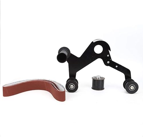 Miniatura 9 de Máquina pulidora de tubos  Pulidor de tubos de acero inoxidable, accesorio de lijadora de correa  Amoladora de tubos para tubos de codo