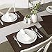 DII Basic Everyday Ribbed Tabletop 100% Cotton, Placemat Set, 13x19, Dark Brown, 6 Piece