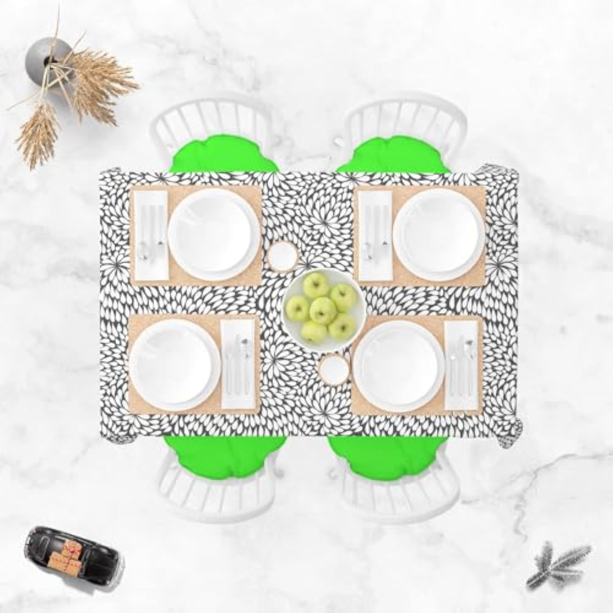 Abstract Pattern Table Cloth Cover for Dining & Center Table