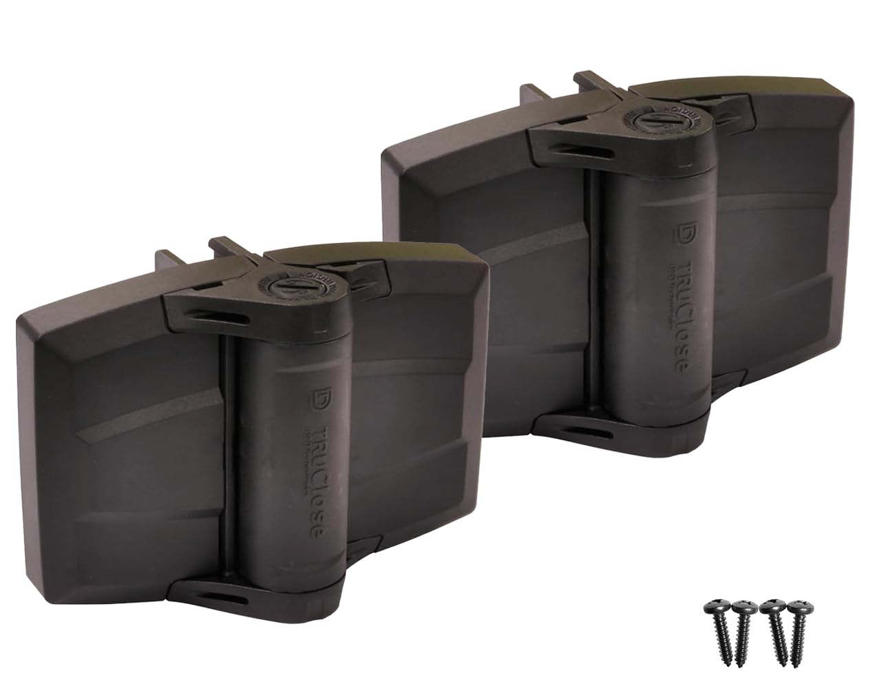 D&D Technologies TCHDMA1S3BT TruClose Multi-Adjust Heavy Duty Gate Hinges S3 Self-Closing, for Square Post Vinyl/Composite Gates up to 154 lb, Max Gap: 1 11/16", Min Post Size: 3", Black, 2 Count