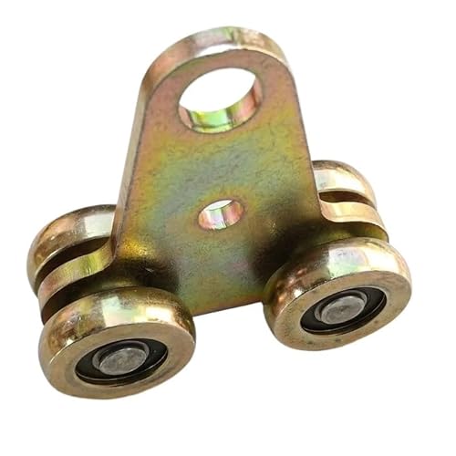 Heavy Duty Crane Hoisting Wheel Translation Door Railing Wheel Industrial Door Bearing Pulley Slide Guide Rail Plate(Red)