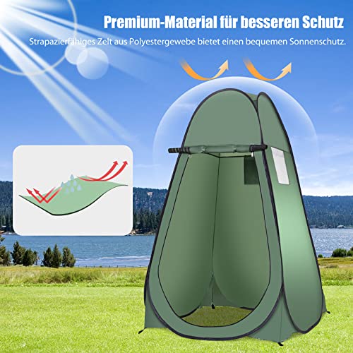 Duschzelt Costway Pop-up Toilettenzelt und Umkleidezelt