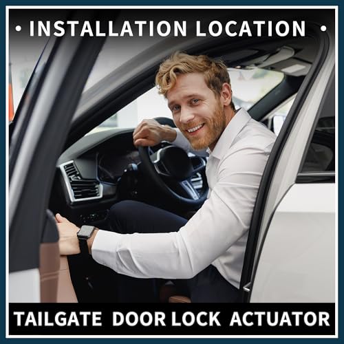 Image of Rear Liftgate Door Lock Actuator for Nissan Versa Murano Rogue Replaces 90502-CA00C Plastic and Metal Replacement | Rear Side Tailgate Latch Motor 1 Pcs