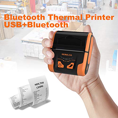 Rongta 80Mm Mobile Pos Direct Thermal Printer With Bluetooth+Usb, Compatible With Android Phone, Do Not Square/Ipad/Computer/Android Tablet, Portable Receipt Printer (Rpp300) #TOP1