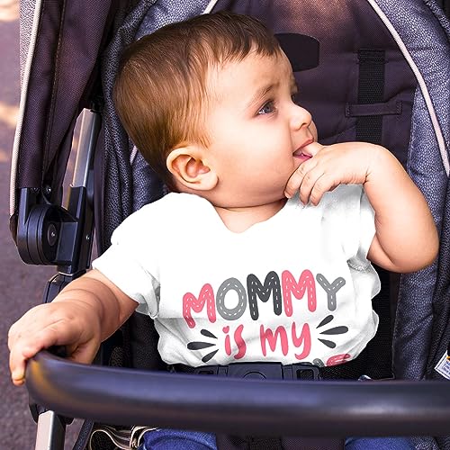 Mommy is My Bestie Baby T-Shirt - Baby Clothing - Cute Design Baby Gift4