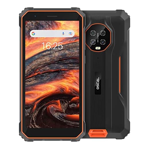 OSCAL S60 Pro Móvil Resistente, 5.7" HD+ Android 11 Smartphone con 4GB + 32GB, Batería 5580mAh, Octa Core 4G Rugged Teléfono Agua y Golpe, Móvil Barato con Cámara 13MP+8MP, Face ID/GPS/NFC
