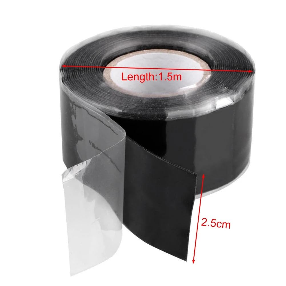 5 PZ 1 In X Ft Nastro In Silicone Autofondente Riparazione Tubo Idraulico for Cavo Avvolgimento Isolante per la riparazione di tubi