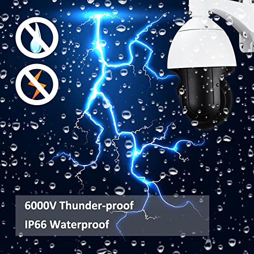 Loyalty-Secu Auto-Tracking Poe+ 33X Optical Zoom 5Mp Hd Outdoor Ptz Security Camera, Color Night Vision Ip Surveillance Camera Up To 250M(820Ft), Two-Way Audio With Built-In Mic & Speaker #TOP5