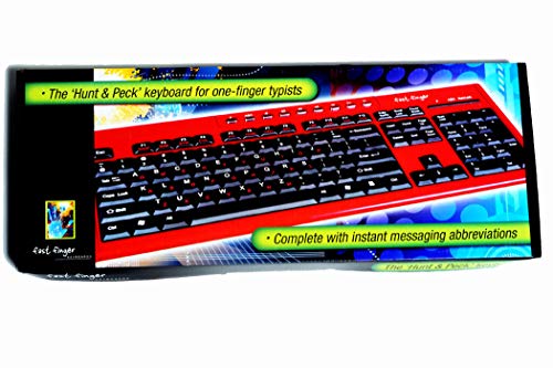 Fast Finger Computer Keyboard for The Hunt & Peck One Hand Typist, ABC