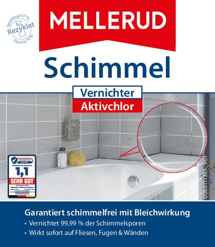 Mellerud Schimmel Vernichter Aktivchlor – Hocheffektives Spray zur Schimmelentfernung auf Fliesen, Fugen, Wänden, Decken u. v. m. – 1 x 0… – Ansicht 5