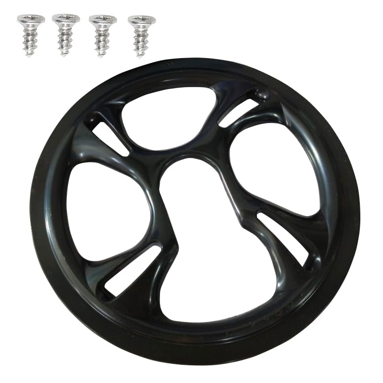 Image of Eagles 1-Pack Bike Chain Guard, Sprocket Protective Cover with 48T 4 Holes Bicycle Bike Crankset Chain Wheel Cover Protection Chain Wheel Protective Cover Black