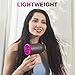 ANIEKIN Hair Dryer with Diffuser, 1875W Ionic Blow Dryer, Professional Portable Hair Dryers & Accessories for Women Curly Hair, Grey