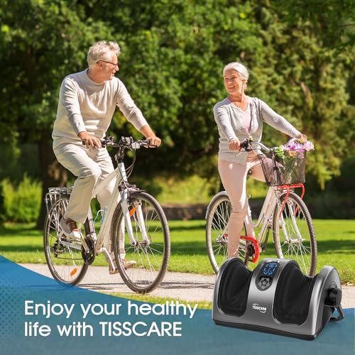 Image of TISSCARE Shiatsu Foot Massager with Heat: Foot Massager Machine for Neuropathy, Plantar Fasciitis and Pain Relief-Massage Foot, Leg, Calf, Ankle with Deep Kneading Heat Therapy