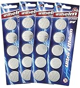 20 x CR2450 WILHELM Lithium Knopfzelle 3V 600mAh ø24,5x5,0mm Batterie DL 2450