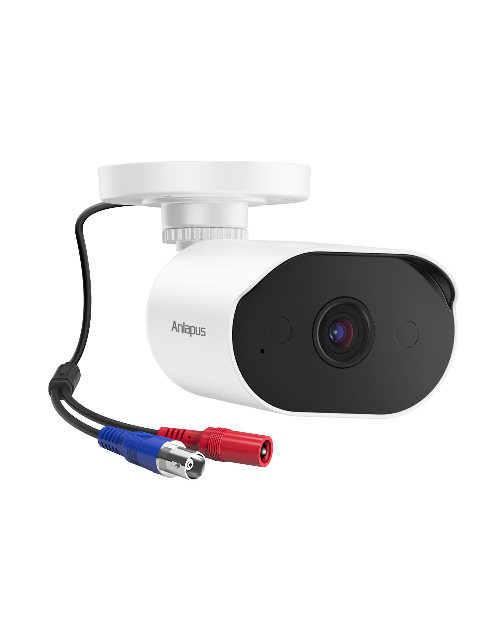 Anlapus 5MP Wired Security Camera with Audio Monitoring, Night Vision, IP66 Weatherproof, 3K CCTV Bullet Add-on Camera Outdoor Indoor for 5MP, 4K Anlapus Home Surveillance Analog DVR System-image-0