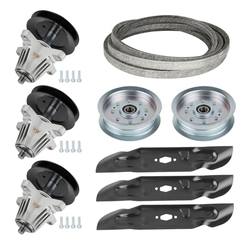 ILONPA 54 inch Deck Rebuild Kit 618P09236 Spindle Fits for Cub Cadet XT1-ST54 ZT1-GT54 ZT2-GX54 for Craftsman T3200 TT440 Includes Blade 742P05086 139 Belt 754-05025 Idler 756-05034