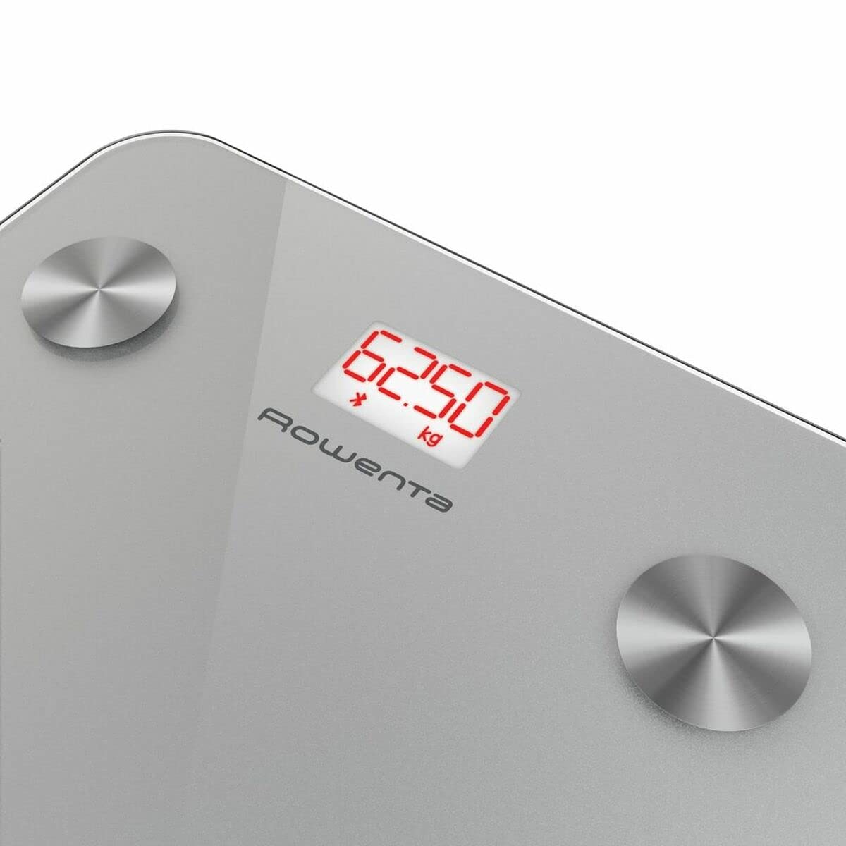 Rowenta BR9600 Goodvibes Life + Bilancia Pesapersone, Bilancia Digitale Intelligente, App connessa, 10 Misurazioni Corporee tra cui IMC, BMR, Massa Grassa, Muscolare e Ossea, Argento