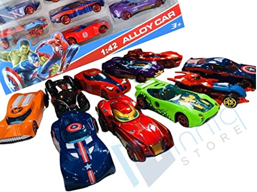 Image of Exclusive Collection of Play car Set 10 pcs Toy Vehichals Play Set Metal Die Cast Mini Racers Cars for Kids (Hot Wells 1:42 Alloy Play Set 10 pcs)