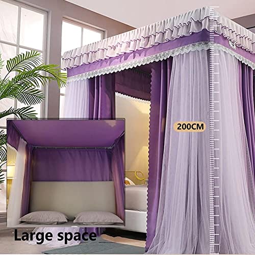 Mosquitera de lujo para eliminar insectos en camas con dosel de metal 5