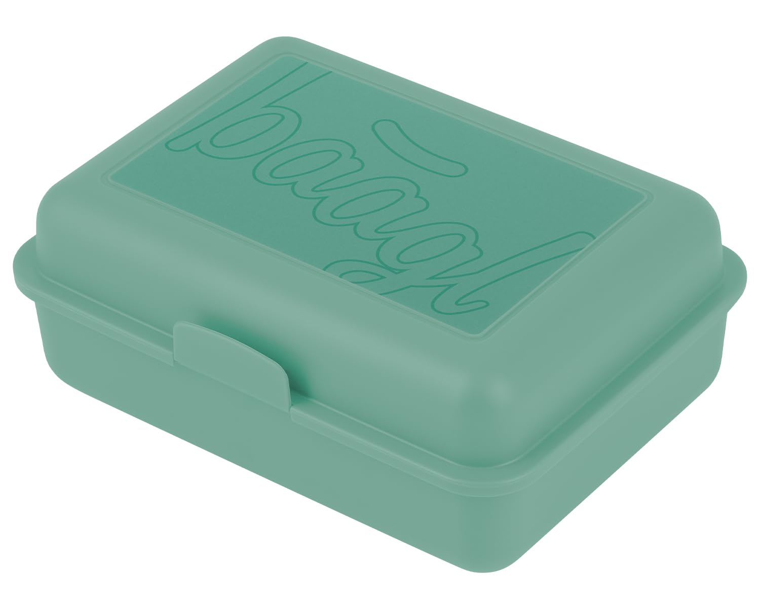 Baagl Brotdose Kinder Schule Lunchbox Mädchen Jungen Brotzeitbox Green | Jausenbox, Brotbox und Snackbox für den Kindergarten eignen sich als Ergänzung der Schulausrüstung mit einer Trennwand.