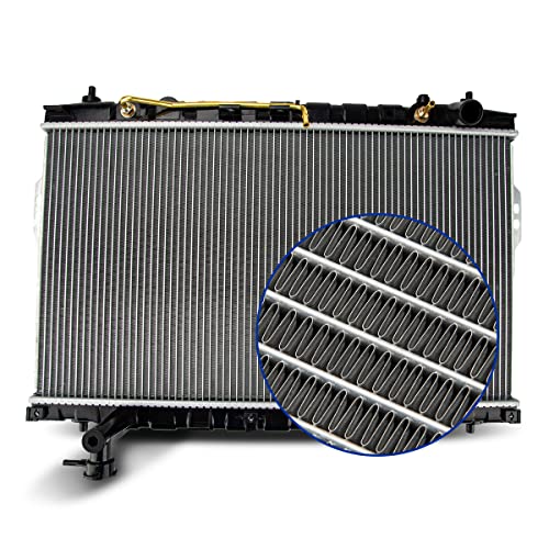 Image of PHILTOP Car Radiators Compatible with 2003-2006 Santa Fe 2.7L, 2001-2002 Santa Fe, 2003-2004 Santa Fe 2.4L CU2389