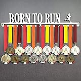 Photo Gallery born to run - medagliere da parete femminile - porta medaglie running, maratona, corsa - sport medal hanger - display rack (f 600 mm x 100 mm x 3 mm) Photo Gallery born to run - medagliere da parete femminile - porta medaglie running, maratona, corsa - sport medal hanger - display rack (f 600 mm x 100 mm x 3 mm)
