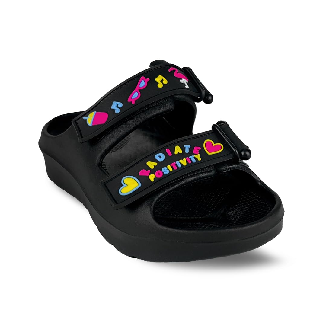 KazarMax Hopits EVOLVE Girls Black Flamingo Light Weight | Water Proof | Sandal -3 UK (B0D7HSPD5Y) Amazon Price History, Amazon Price Tracker