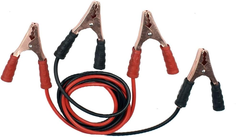 New Lon0167 2 Pcs Black Red Alligator Tip Battery Booster Clip Jumper Cable(2 Stück Schwarz Rot Alligatorspitze Battery Booster Clip Jumper Kabel