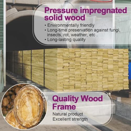 vidaXL Gartenbank Gartenmöbel Parkbank Sitzbank Holzbank Holz Garten Bank Kiefernholz - 3