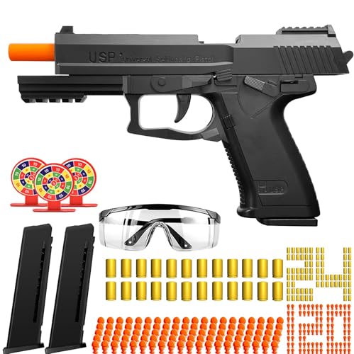 Toy Gun with Automatic Reloading Rebound Shell Ejecting and Soft Foam Blaster, Ideal for Shooting Games, Education Model Toys, Gift for Kids Boys Girls
