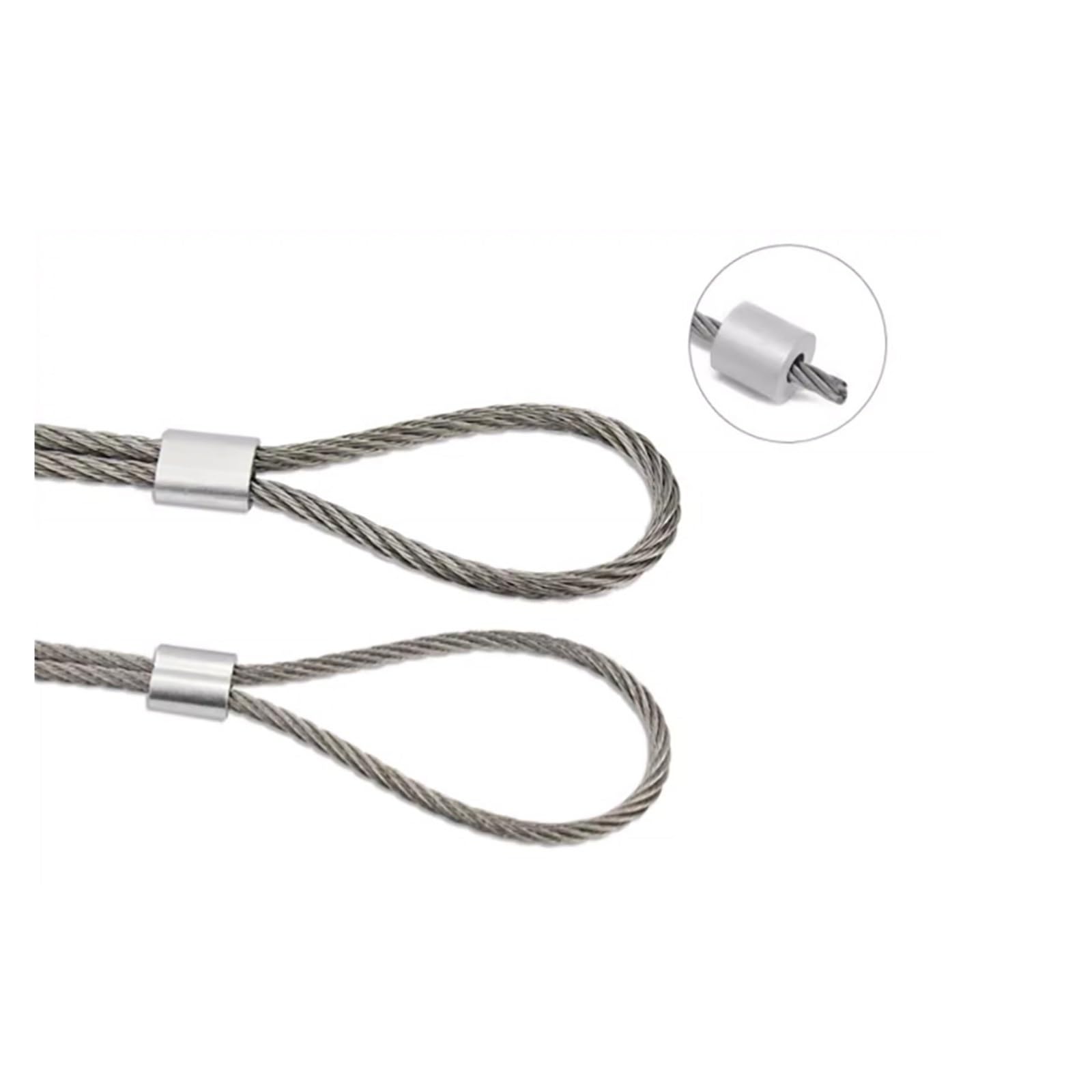 1-50PCS Manicotti Per Crimpare Cavi In Alluminio A Doppio