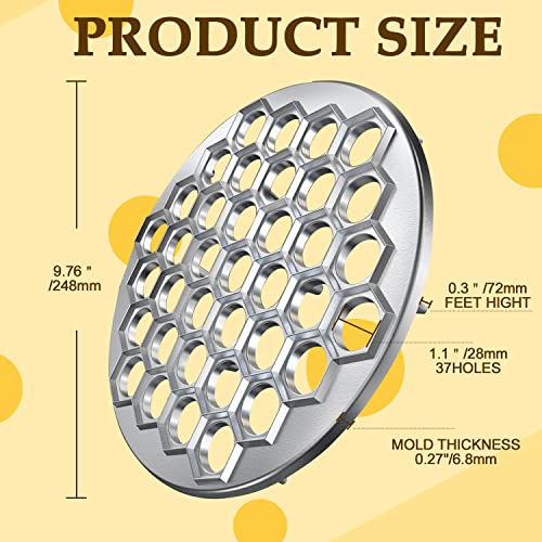 Russian Ravioli Maker Dumplings Mold, Pelmeni Maker,37 Holes Aluminum Alloy Pelmeni Metal Mold, Kitchen Russian Dumpling Press For Make Dumplings Manually #TOP1