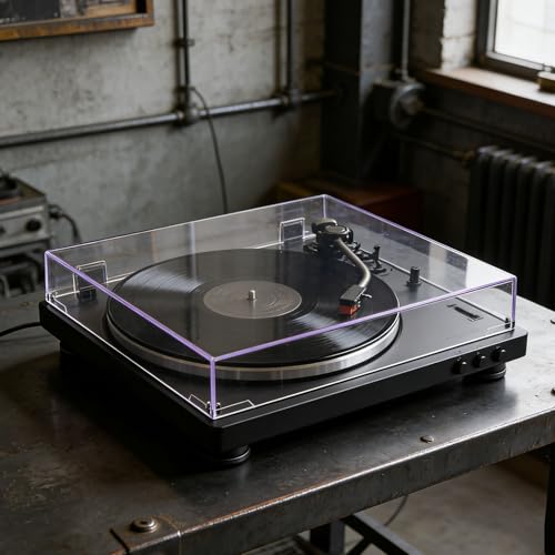 Platine vinyle poussière solution acrylique transparente