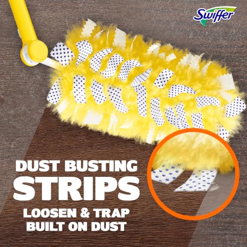 Swiffer Duster Kit with 3 ft Extendable Handle, Dusters for Cleaning, Set Includes 1 Extension Pole and 12 Heavy Duty Dusting Refills Dust Cleaner, Long Extended Wand for Ceiling Fans and Walls - image 7