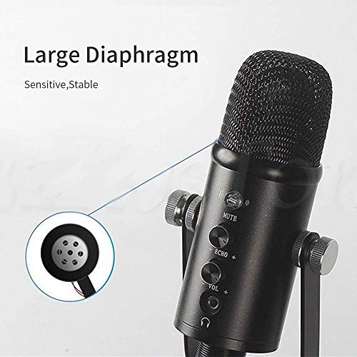 LIUSHENGFUBH Tragbares Karaoke-Mikrofon Beruf Kondensatormikrofon für Telefon Karaoke Gaming Studio Aufnahme USB… – Bild 5