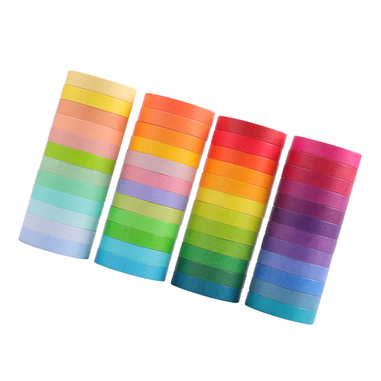 Lurrose 144rotoli Nastro Adesivo Washi Per Scrapbooking Di Adesivi Decorativi Per Fai Da Te e Progetti Creativi Per Adulti