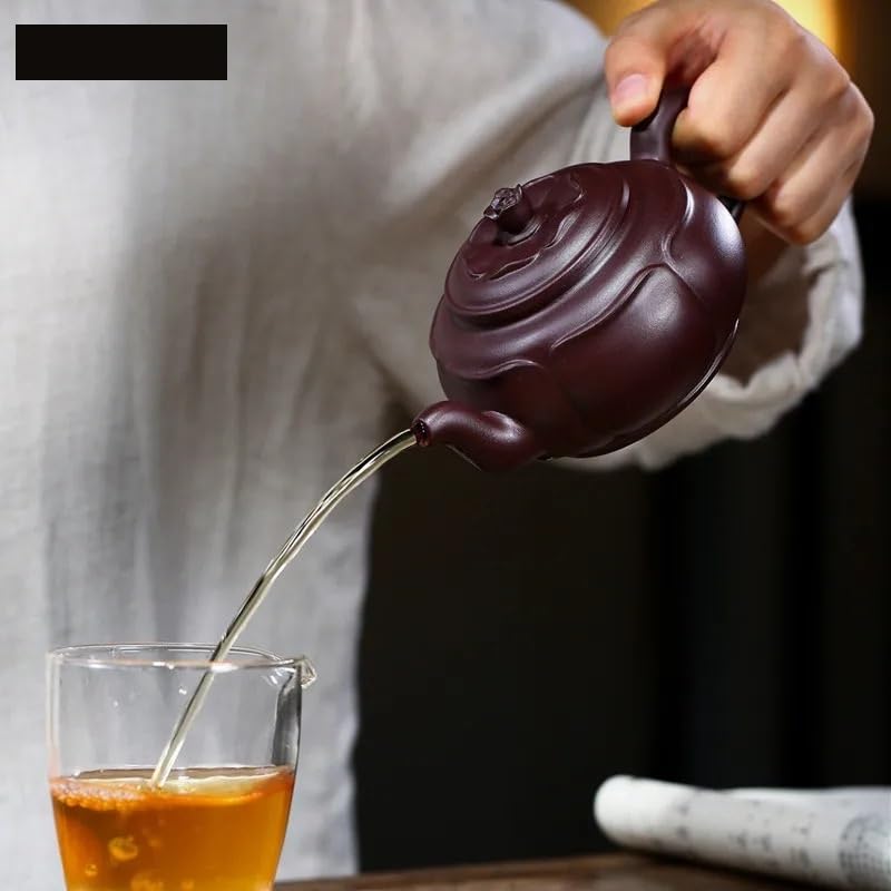 Teiera Bollitore Cinese in Argilla Viola, caffettiera Domestica di Grande capacità, teiera da Viaggio Portatile, bollitore for tè 280 ml Teiere