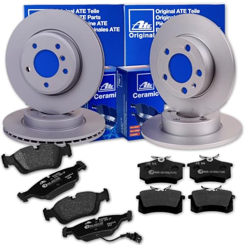ATE Bremsscheiben + CERAMIC Beläge vorne + hinten für Octavia 3 5E RS