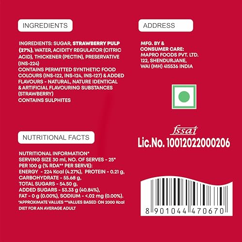 Image of Mapro Strawberry Crush, 750ml