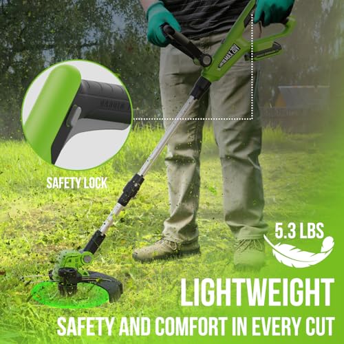 VARSK 12 Inch 20V Cordless Weed Wacker