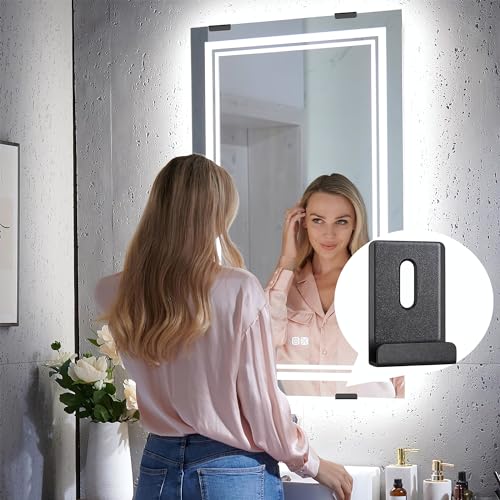 Image of Mirror Hanging Kit - 4Pcs Metal Mirror Clips with Screw, Wide Channel Mirror Hanger Clip Kit for Frameless Mirrors. Heavy Retainer Clips for Wall Mounting.
