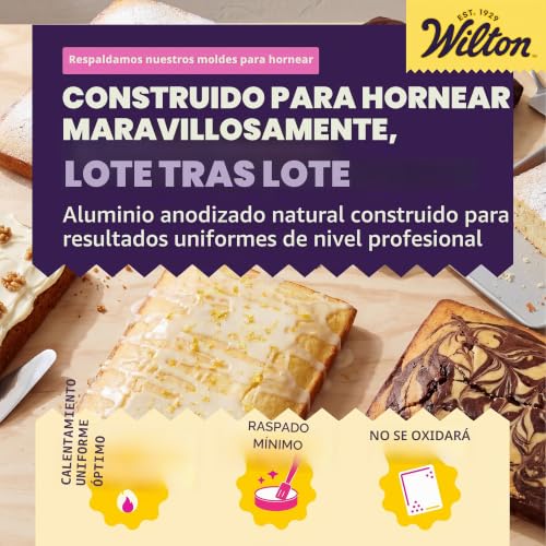Molde Wilton Performance Pan de 11x15 de aluminio resistente para tartas estables 7