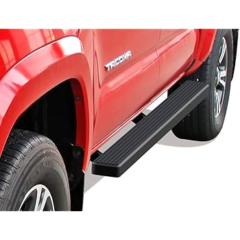 Amazon Com Lund 34641752 Black Steel Terrain Hx Step Nerf Bars For 2016 2017 Toyota Tacoma With Double Cab Automotive