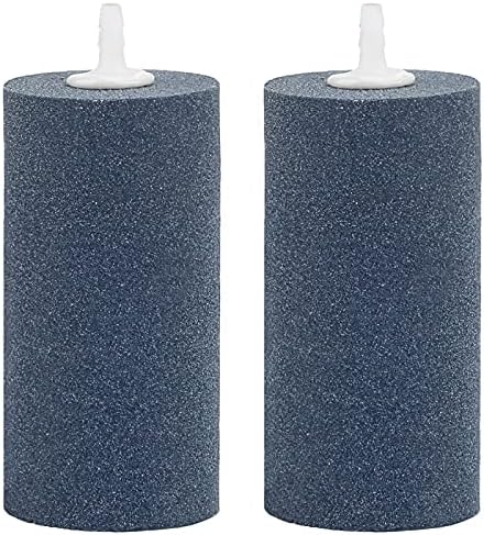 Pawfly 2 PCS Large Air Stones Cylinder, 4 x 2 Inch Aerator Bubble Diffuser for Ponds, Aquarium or Fish Tank