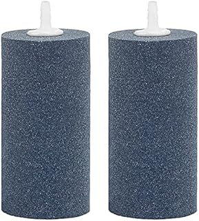 Uniclife 2 PCS Large Air Stone Cylinder 10CM Bubble Diffuser for Pond and Aquarium Fish Tank