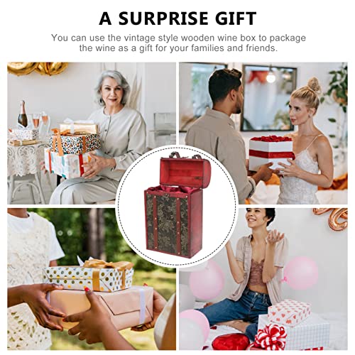 Caja de vino doble de madera ideal para proteger y presentar tus botellas de regalo 6